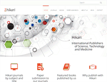 Tablet Screenshot of m-hikari.com